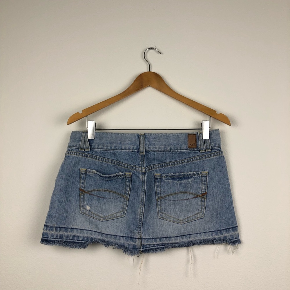 Abercrombie & Fitch Light Denim Mini Skirt - Picture 2 of 7